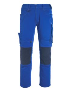 MASCOT 12179 Erlangen Unique Trousers With Kneepad Pockets - Royal/Dark Navy
