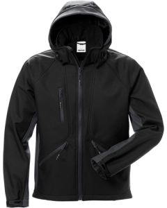 Fristads Acode Windwear Softshell Jacket 1414 SHI (Black/Grey)
