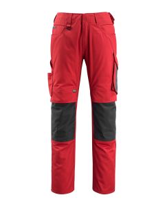 MASCOT 12679 Mannheim Unique Trousers With Kneepad Pockets - Red/Black