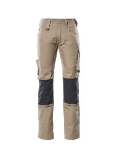 MASCOT 12679 Mannheim Unique Trousers With Kneepad Pockets - Light Khaki/Black