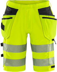 Fristads Hi Vis Green Craftsman Stretch Shorts CL 2 - 2646 GST (Hi-Vis Yellow/Black)