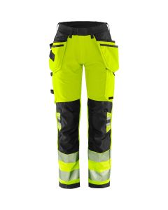 Fristads High Vis Green Craftsman Stretch Trousers Womens CL 2 - 2664 GSTP (Hi-Vis Yellow/Black)