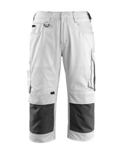 Mascot 14149 Altona 3/4 Length Trousers with Kneepad Pockets - White/Dark Anthracite