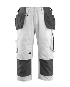 Mascot 14349 Lindau 3/4 Length Trousers with Holster Pockets - White/Dark Anthracite