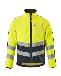 MASCOT 15503 Sheffield Safe Supreme Fleece Jacket - Hi-Vis Yellow/Dark Navy