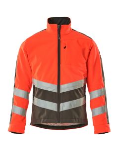 MASCOT 15503 Sheffield Safe Supreme Fleece Jacket - Hi-Vis Red/Dark Anthracite