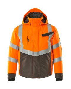MASCOT 15535 Hastings Safe Supreme Winter Jacket - Mens - Hi-Vis Orange/Dark Anthracite