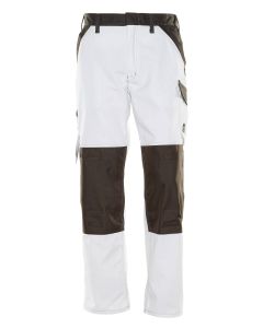 MASCOT 15779 Temora Light Trousers With Kneepad Pockets - White/Dark Anthracite