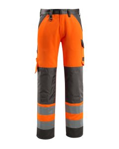MASCOT 15979 Maitland Safe Light Trousers With Kneepad Pockets - Hi-Vis Orange/Dark Anthracite