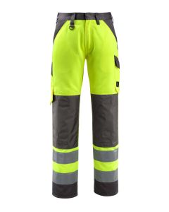 MASCOT 15979 Maitland Safe Light Trousers With Kneepad Pockets - Hi-Vis Yellow/Dark Anthracite