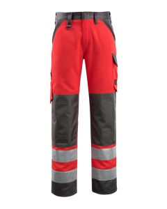 MASCOT 15979 Maitland Safe Light Trousers With Kneepad Pockets - Hi-Vis Red/Dark Anthracite