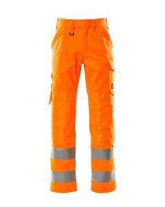 MASCOT 16879 Geraldton Safe Light Trousers With Kneepad Pockets - Hi-Vis Orange