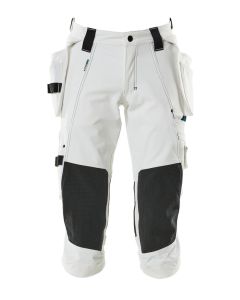 Mascot 17049 3/4 Length Trousers with Holster Pockets - Unisex - White