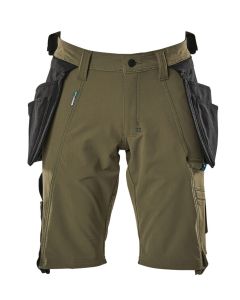 MASCOT 17149 Advanced Shorts With Holster Pockets - Moss Green