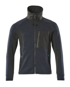 MASCOT 17484 Advanced Sweatshirt With Zipper - Dark Navy/Black