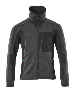 MASCOT 17484 Advanced Sweatshirt With Zipper - Black