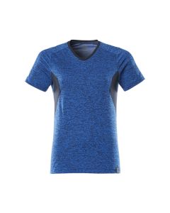 MASCOT 18092 Accelerate T-Shirt - Womens - Azure Blue-Flecked/Dark Navy