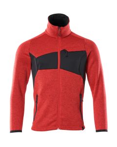 MASCOT 18105 Accelerate Knitted Jumper With Zipper - Mens - Traffic Red/Black