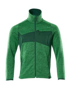 MASCOT 18105 Accelerate Knitted Jumper With Zipper - Mens - Grass Green/Green