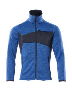 MASCOT 18105 Accelerate Knitted Jumper With Zipper - Mens - Azure Blue/Dark Navy