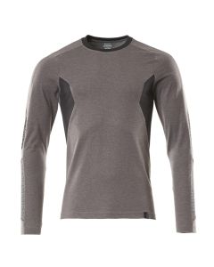 MASCOT 18381 Accelerate T-Shirt, Long-Sleeved - Mens - Dark Anthracite/Black