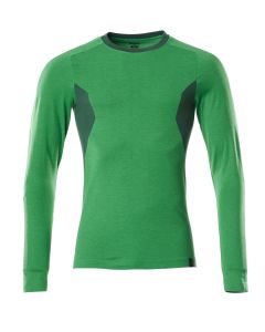 MASCOT 18381 Accelerate T-Shirt, Long-Sleeved - Mens - Grass Green/Green