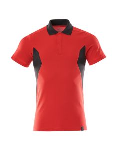 MASCOT 18383 Accelerate Polo Shirt - Mens - Traffic Red/Black
