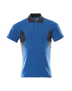 MASCOT 18383 Accelerate Polo Shirt - Mens - Azure Blue/Dark Navy