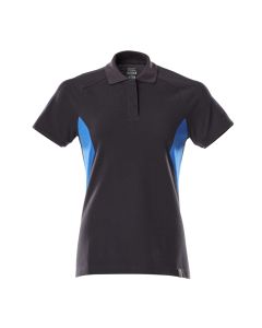 MASCOT 18393 Accelerate Polo Shirt - Womens - Dark Navy/Azure Blue