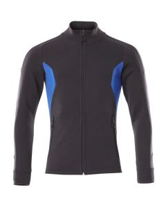 MASCOT 18484 Accelerate Sweatshirt With Zipper - Mens - Dark Navy/Azure Blue