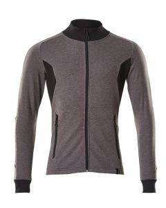 MASCOT 18484 Accelerate Sweatshirt With Zipper - Mens - Dark Anthracite/Black
