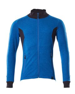 MASCOT 18484 Accelerate Sweatshirt With Zipper - Mens - Azure Blue/Dark Navy