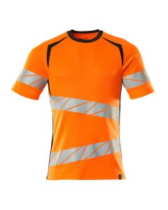 MASCOT 19082 Accelerate Safe T-Shirt - Mens - Hi-Vis Orange/Dark Navy