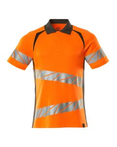 MASCOT 19083 Accelerate Safe Polo Shirt - Mens - Hi-Vis Orange/Dark Anthracite