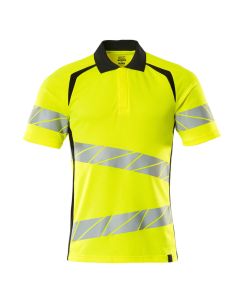 MASCOT 19083 Accelerate Safe Polo Shirt - Mens - Hi-Vis Yellow/Black