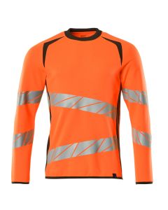 MASCOT 19084 Accelerate Safe Sweatshirt - Mens - Hi-Vis Orange/Dark Anthracite
