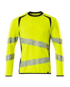 MASCOT 19084 Accelerate Safe Sweatshirt - Mens - Hi-Vis Yellow/Black