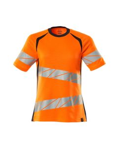 MASCOT 19092 Accelerate Safe T-Shirt - Womens - Hi-Vis Orange/Dark Navy