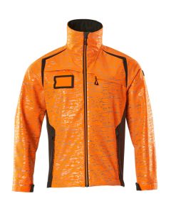 MASCOT 19202 Accelerate Safe Softshell Jacket - Mens - Hi-Vis Orange/Dark Anthracite