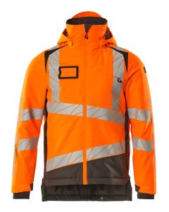 MASCOT 19335 Accelerate Safe Winter Jacket - Mens - Hi-Vis Orange/Dark Anthracite