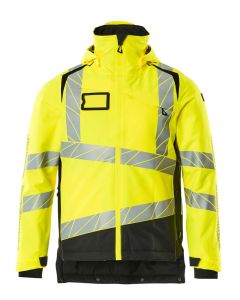 MASCOT 19335 Accelerate Safe Winter Jacket - Mens - Hi-Vis Yellow/Black