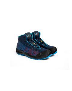Aboutblu Safe Knit Le Mans Mid Safety Boot Trainer - S3 CR ESD SRC - Navy
