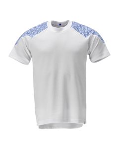 Mascot 20082 Short Sleeve T-Shirt - Food & Care - White/Azure Blue