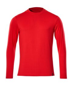 MASCOT 20181 Crossover T-Shirt, Long-Sleeved - Mens - Traffic Red