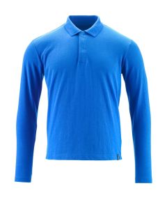 MASCOT 20483 Crossover Polo Shirt, Long-Sleeved - Mens - Azure Blue