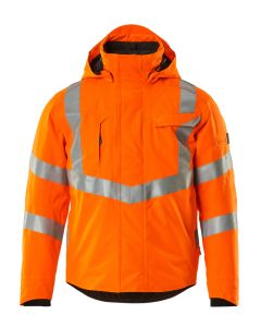 MASCOT 20535 Hastings Safe Supreme Winter Jacket - Hi-Vis Orange