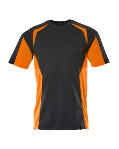 MASCOT 22082 Accelerate Safe T-Shirt - Mens - Dark Navy/Hi-Vis Orange