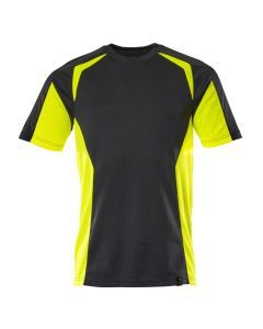 MASCOT 22082 Accelerate Safe T-Shirt - Mens - Black/Hi-Vis Yellow