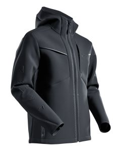 MASCOT 22086 Customized Softshell Jacket With Hood - Mens - Black