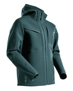 MASCOT 22086 Customized Softshell Jacket With Hood - Mens - Forest Green